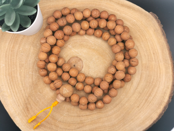 Exklusive Bodhi Mala-Kette (12,5mm, 108+1 Perlen, Beschützerknoten)